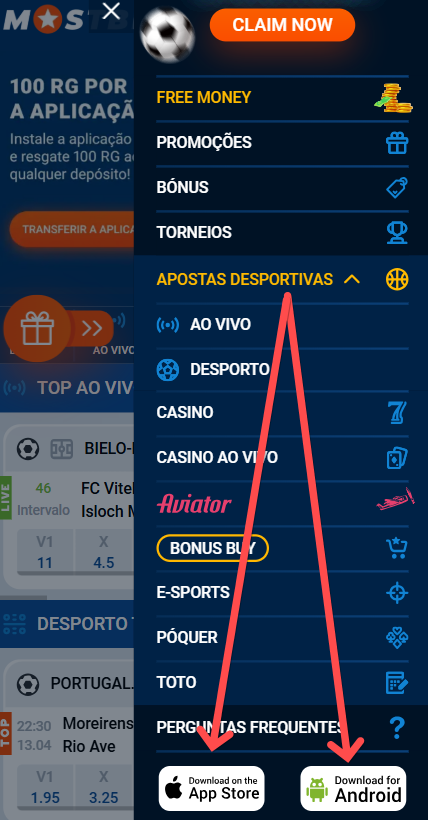 Como Instalar a Aplicação Mostbet